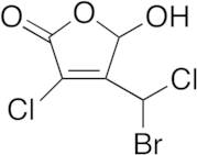 4-(Bromochloromethyl)-3-chloro-5-hydroxy-2(5H)-furanone (Mixture of Diastereomers)