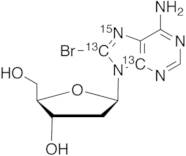 8-Bromo-2’-deoxyadenosine-13C2,15N