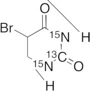 5-Bromodihydrouracil-13C1, 15N2