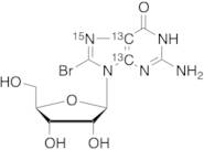 8-Bromoguanosine-13C2,15N