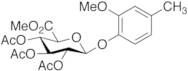 4-Methyl-2-methoxyphenyl b-D-Glucopyranosiduronic Acid Triacetate Methyl Ester