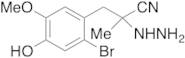 3-(2-Bromo-4-hydroxy-5-methoxyphenyl)-2-hydrazinyl-2-methylpropanenitrile