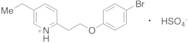 2-[2-(4-Bromophenoxy)ethyl]-5-ethylpyridine Hydrogen Sulfate Salt