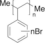 Polystyrene crosslinked with divinylbenzene, brominated