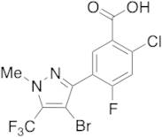 5-[4-Bromo-1-methyl-5-(trifluoromethyl)-1H-pyrazol-3-yl]-2-chloro-4-fluorobenzoic Acid