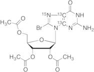 8-Bromo-2’,3’,5’-tri-O-acetylguanosine-13C2,15N