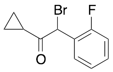 2-​Bromo-​2-​(2-​fluorophenyl)​-​1-​cyclopropylethanone (90% purity)