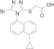 2-[[5-Bromo-4-(5-cyclopropyl-1-naphthalenyl)-4H-1,2,4-triazol-3-yl]thio]-acetic Acid