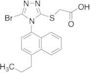 2-[[5-Bromo-4-(4-propyl-1-naphthalenyl)-4H-1,2,4-triazol-3-yl]thio]-acetic Acid
