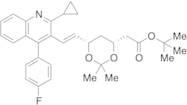 t-Butyl (3R,5S)-7-[2-Cyclopropyl-4-(4-fluorophenyl)quinolin-3-yl]-3,5-isopropylidenedioxy-6-hept...