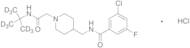 N-((1-(2-(tert-Butylamino)-2-oxoethyl)piperidin-4-yl)methyl)-3-chloro-5-fluorobenzamide-d9 Hydro...