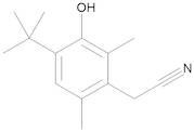 4-tert-Butyl-3-hydroxy-2,6-dimethylphenylacetonitrile