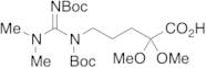 5-(1,2-Bis(tert-butoxycarbonyl)-3,3-dimethylguanidino)-2,2-dimethoxypentanoic Acid