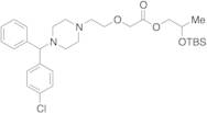 2-((tert-Butyldimethylsilyl)oxy)propyl 2-(2-(4-((4-chlorophenyl)(phenyl)methyl)piperazin-1-yl)ethoxy)acetate