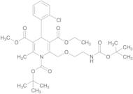 1-tert-Butyl 3-Ethyl 5-methyl 2-((2-((tert-Butoxycarbonyl)amino)ethoxy)methyl)-4-(2-chlorophenyl...