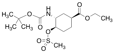 (1S,3R,4R)-3-[(tert-Butoxycarbonyl)amino]-4-[(methylsulfonyl)oxy]cyclohexanecarboxylic Acid Ethyl Ester