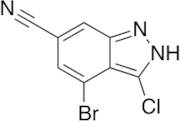 4-Bromo-3-chloro-6-cyano (1h)indazole