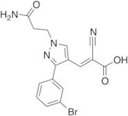 3-[3-(3-Bromophenyl)-1-(2-carbamoylethyl)-1H-pyrazol-4-yl]-2-cyanoprop-2-enoic Acid