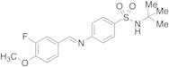 N-tert-Butyl-4-[(3-fluoro-4-methoxybenzylidene)amino]benzenesulfonamide