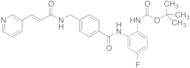 t-Butyl (4-Fluoro-2-(4-((3-(pyridin-3-yl)acrylamido)methyl)benzamido)phenyl)carbamate