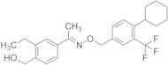 (E)-1-(3-Ethyl-4-(hydroxymethyl)phenyl)ethanone-O-(4-cyclohexyl-3-(trifluoromethyl)benzyl) Oxime