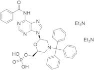 N6-Benzoyl-adenine-4-trityl-2-morpholinyl]methyl phosphate Ditriethylamin Salt