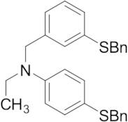 4-(Benzylthio)-N-(3-(benzylthio)benzyl)-N-ethylaniline