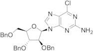 6-Chloro-9-[2,3,5-tris-O-(phenylmethyl)-b-D-arabinofuranosyl]-9H-purin-2-amine