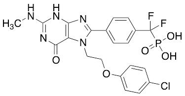 ((4-(7-(2-(4-Chlorophenoxy)ethyl)-2-(methylamino)-6-oxo-6,7-dihydro-3H-purin-8-yl)phenyl)difluor...