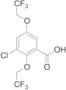 3-Chloro-2,5-bis(2,2,2-trifluoroethoxy)benzoic Acid