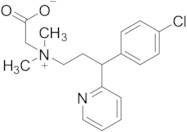 2-((3-(4-Chlorophenyl)-3-(pyridin-2-yl)propyl)dimethylammonio)acetate