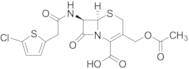 7-​[2-​(5-​Chloro-​2-​thienyl)​acetamido]​-​3-​(hydroxymethyl)​-​8-​oxo-5-​thia-​1-​azabicyclo[4.2.0]​oct-​2-​ene-​2-​carboxylic Acid Acetate