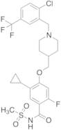 4-[[1-[[2-Chloro-5-(trifluoromethyl)phenyl]methyl]-4-piperidinyl]methoxy]-5-cyclopropyl-2-fluoro-N-(methylsulfonyl)-benzamide
