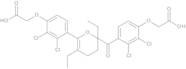 2-(4-(2-(4-(Carboxymethoxy)-2,3-dichlorobenzoyl)-2,5-diethyl-3,4-dihydro-2H-pyran-6-yl)-2,3-dichlorophenoxy)acetic Acid