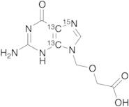 9-Carboxymethoxymethylguanine-13C2,15N