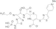 (R)-2-((R)-Carboxy((Z)-2-(ethoxyimino)-2-(5-(phosphonoamino)-1,2,4-thiadiazol-3-yl)acetamido)methy…