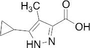 3-Cyclopropyl-4-methyl-1h-pyrazole-5-carboxylic Acid (>80%)