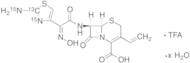Cefdinir-15N2,13C Trifluoroacetic Acid Salt Hydrate