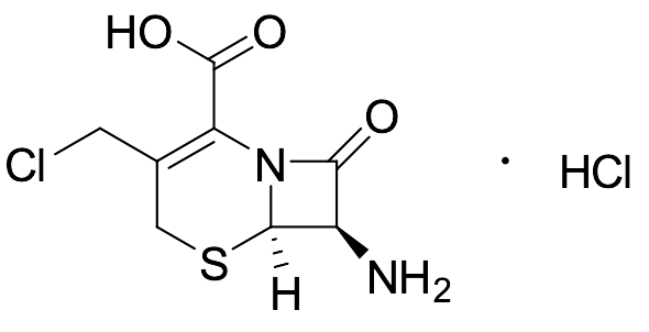 Des-(2-(2-Aminothiazol-4-yl)-2-(hydroxyimino)acetaldehyde) 3-(Chloromethyl) Cefdinir Hydrochloride…