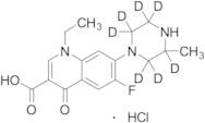 8-Chloro-1-ethyl-6-fluoro-1,4-dihydro-7-(3-methyl-1-piperazin-1-yl-2,23,5,5,6-D₇)-4-oxo-3-quinolinecarboxylic Acid Hydrochloride