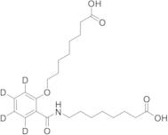 8-(2-((7-Carboxyheptyl)carbamoyl)phenoxy-3,4,5,6-D₄)octanoic Acid