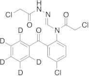 1-Chloroacetyl-2-[[(2-benzoyl-4-chlorophenyl)(2-chloroacetyl)amino]methylene]hydrazide-d5