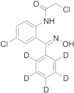 2-Chloro-N-[4-chloro-2-[(hydroxyimino)phenylmethyl]phenyl]acetamide-d5