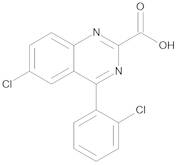 6-Chloro-4-(2-chlorophenyl)-2-quinazolinecarboxylic Acid
