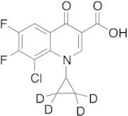 8-Chloro-1-cyclopropyl-6,7-difluoro-1,4-dihydro-4-oxo-3-quinolinecarboxylic Acid-d4