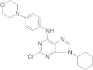 2-Chloro-9-cyclohexyl-N-[4-(4-morpholinyl)phenyl]-9H-purin-6-amine