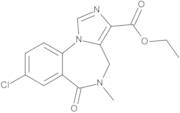 8-Chloro-5,6-dihydro-5-methyl-6-oxo-4H-Imidazo[1,5-a][1,4]benzodiazepine-3-carboxylic Acid Ethyl Ester