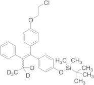 (3,3,4,4,4-d5)-(E/Z)-1-[4-(2-Chloroethoxy)phenyl]-1-[4-(t-butyldimethylsilyloxy)phenyl]-2-phenyl...