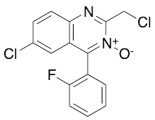 6-Chloro-2-(chloromethyl)-4-(2-fluorophenyl)quinazoline 3-Oxide