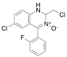 6-Chloro-2-(chloromethyl)-4-(2-fluorophenyl)-1,2-dihydroquinazoline 3-Oxide